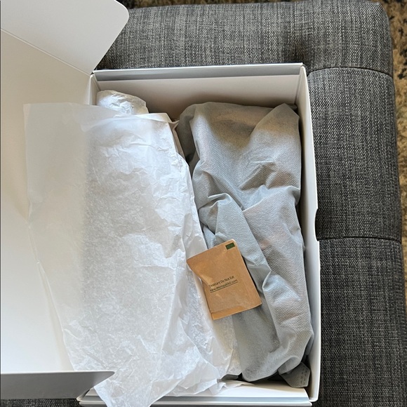 Chico's Gray Shoe Box with Gladiator Sandals - Picture 6 of 6